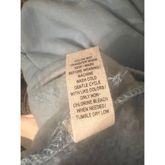 Reflex Blue Drawcord Wide Leg Sweatpants Pockets M School Academia Sporty Lounge - Picture 9 of 9